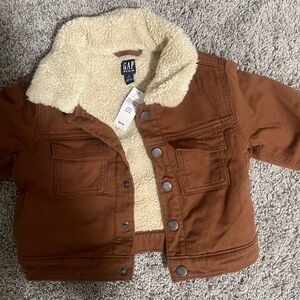 GAP Kids Brown Sherpa-Lined Jacket brand new with tags